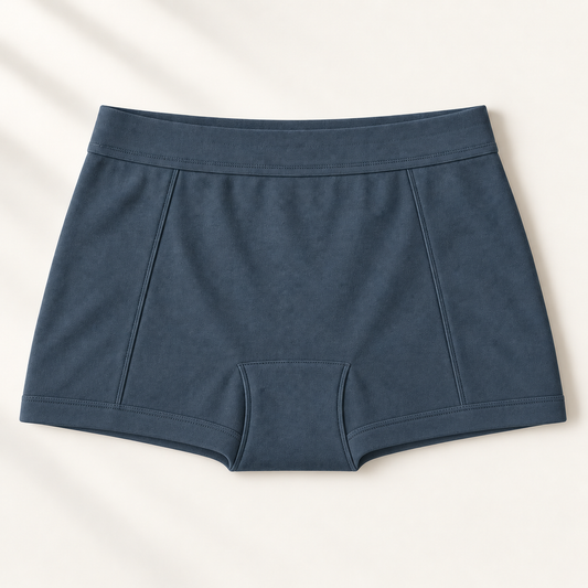 Original design illustration: Everdrip Underwear Coverage Boyshort in slate